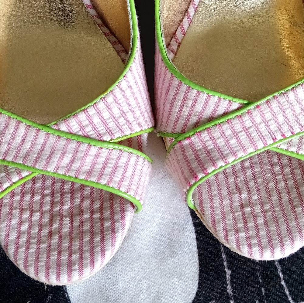 9) NWOT Lilly Pulitzer Hotty Espadrille Wedge Sandals - Picture 13 of 13